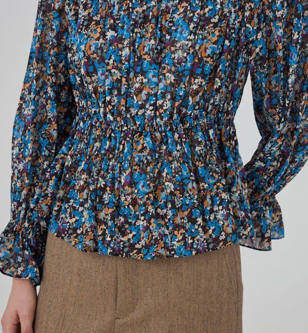 SOULEIADO「コットンプリント シャーリングブラウス」|シャツ・ブラウス|