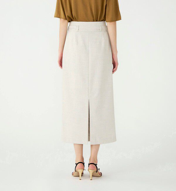 Ballsey「【WEB先行予約】ミックススラブストレッチ マキシラップスカート」|タイト|