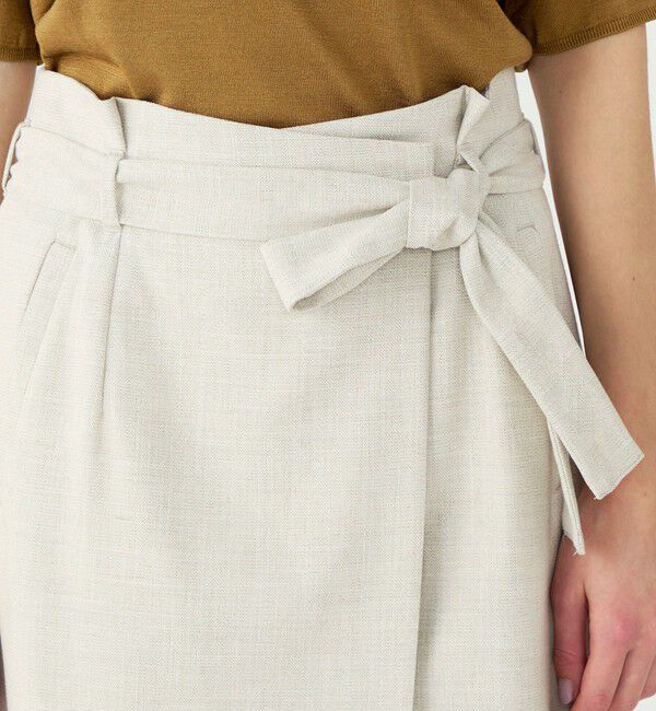 Ballsey「【WEB先行予約】ミックススラブストレッチ マキシラップスカート」|タイト|