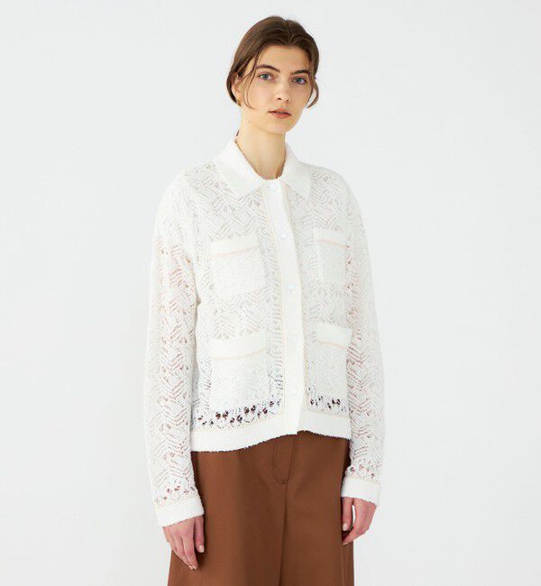 Ballsey「【WEB先行予約】コットンナイロンファンシーヤーン 4Pカーディガン」|カーディガン|