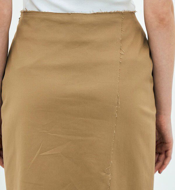 Edition「edition pourell コットンレイヤード スカート」|タイト|