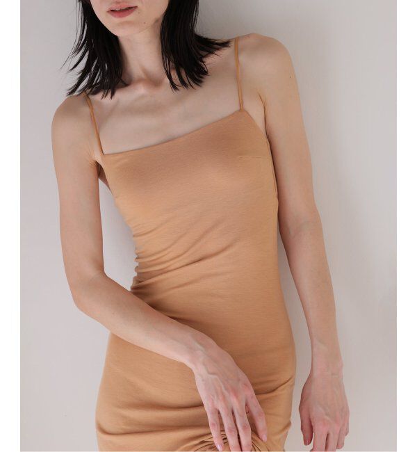 EMILYWEEK「【ACTIVE】Bamboo ストレッチロングキャミソール（ブラック、アンバー）」|インナー|