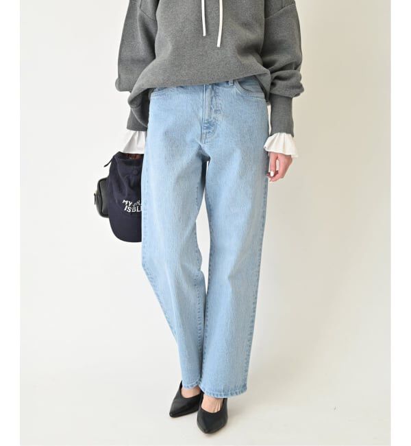 SLOBE IENA「《4サイズ展開/追加8》LE DENIM ストレートデニムパンツ」|デニム|