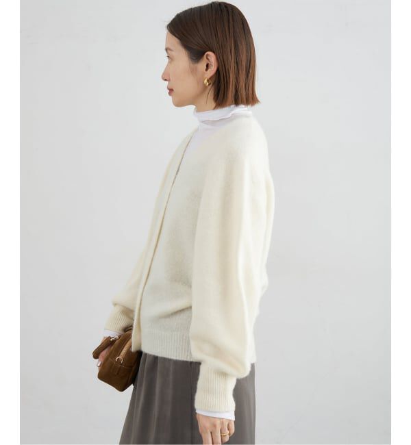 IENA「ピュア カシミヤ ドルマンVネックカーディガン」|カーディガン|