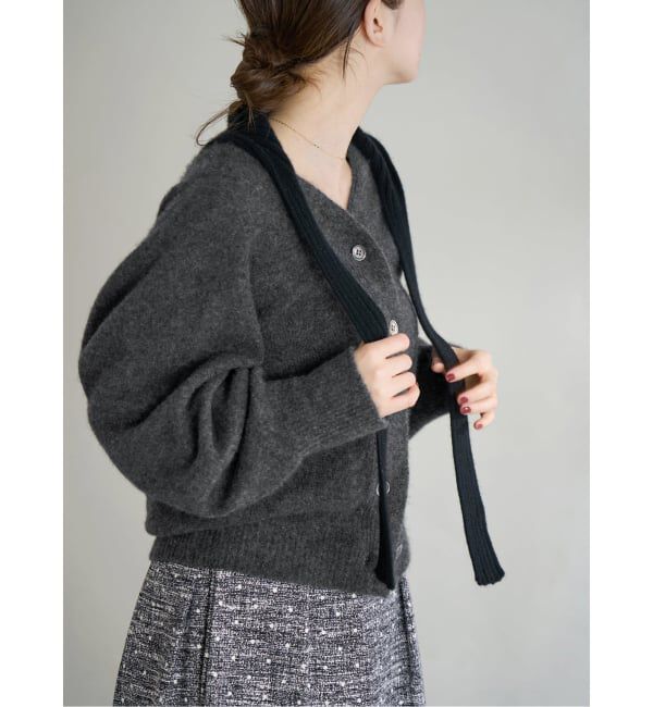 IENA「ピュア カシミヤ ドルマンVネックカーディガン」|カーディガン|