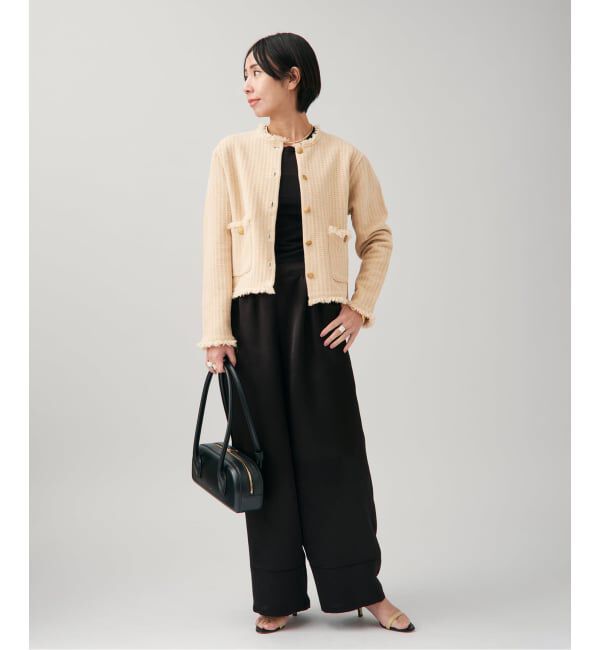 VERMEIL par iena「TWEED KNITジャケット カーディガン」|カーディガン|