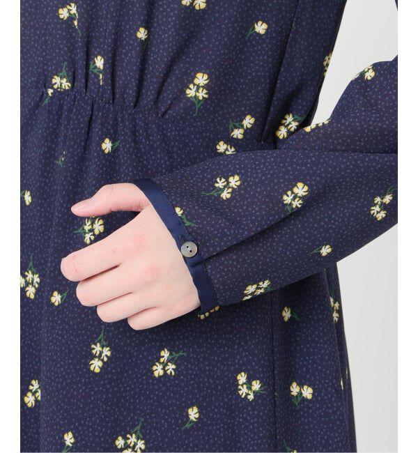 SLOBE IENA「ドットフラワーバイアスワンピース」|ワンピース|