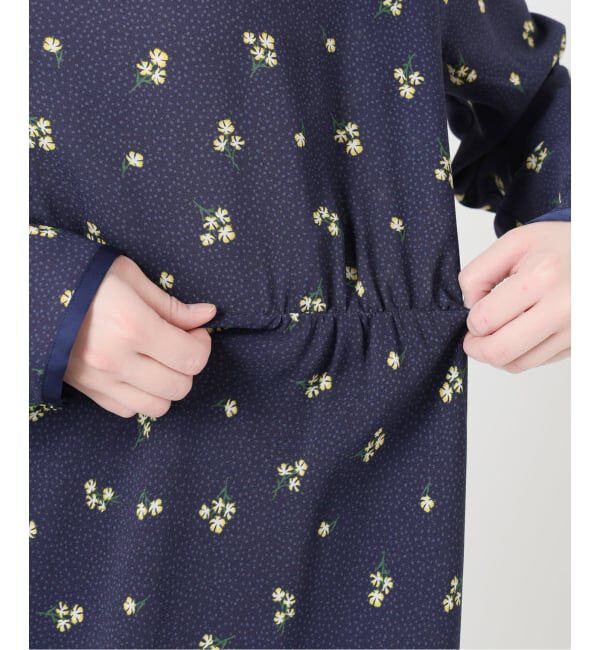 SLOBE IENA「ドットフラワーバイアスワンピース」|ワンピース|