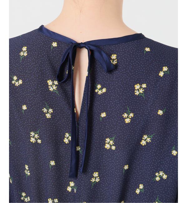 SLOBE IENA「ドットフラワーバイアスワンピース」|ワンピース|