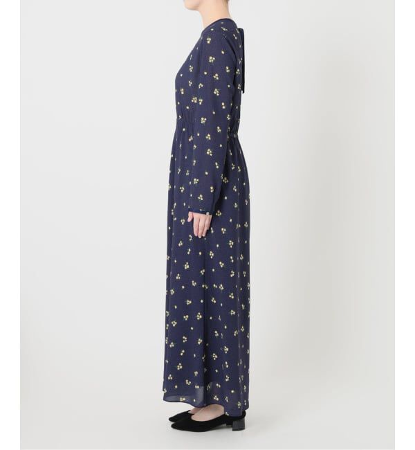 SLOBE IENA「ドットフラワーバイアスワンピース」|ワンピース|