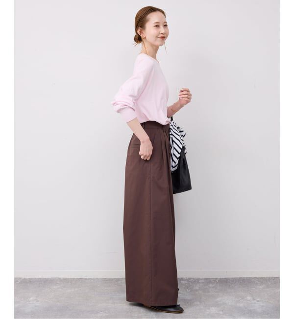 SLOBE IENA「《シリーズあり/予約》コットンキュプラプルオーバー」|ニット・セーター|