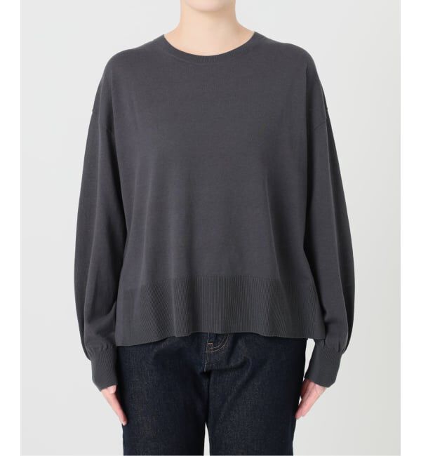 SLOBE IENA「《シリーズあり/予約》コットンキュプラプルオーバー」|ニット・セーター|