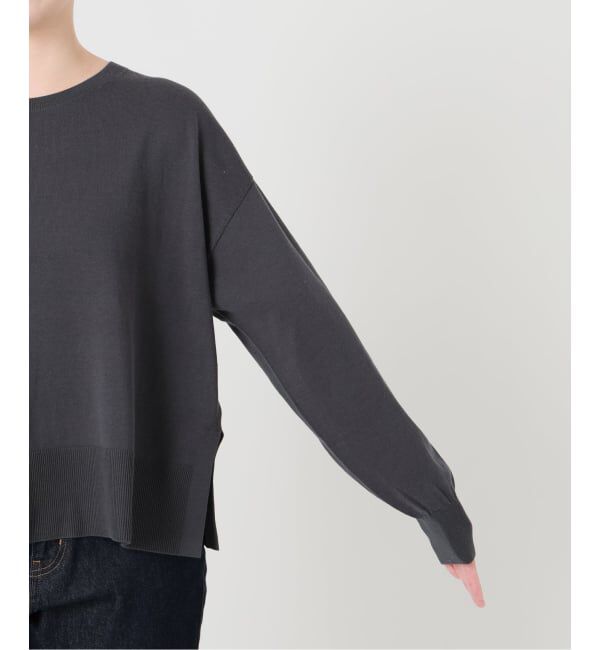 SLOBE IENA「《シリーズあり/予約》コットンキュプラプルオーバー」|ニット・セーター|