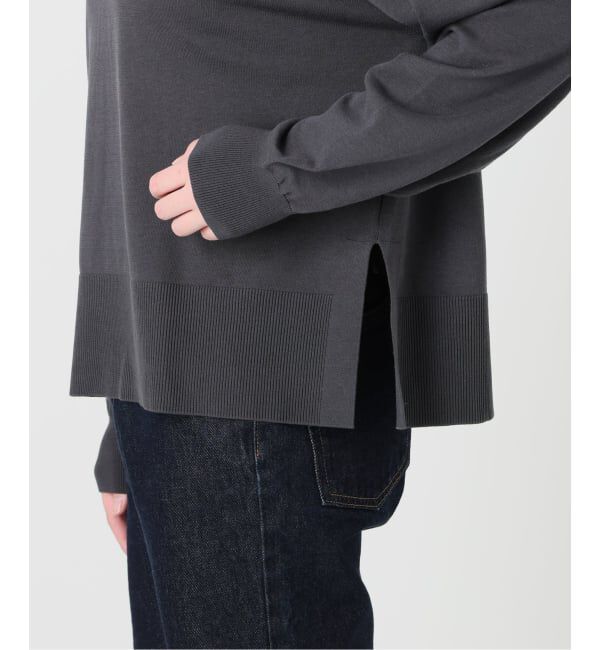 SLOBE IENA「《シリーズあり/予約》コットンキュプラプルオーバー」|ニット・セーター|