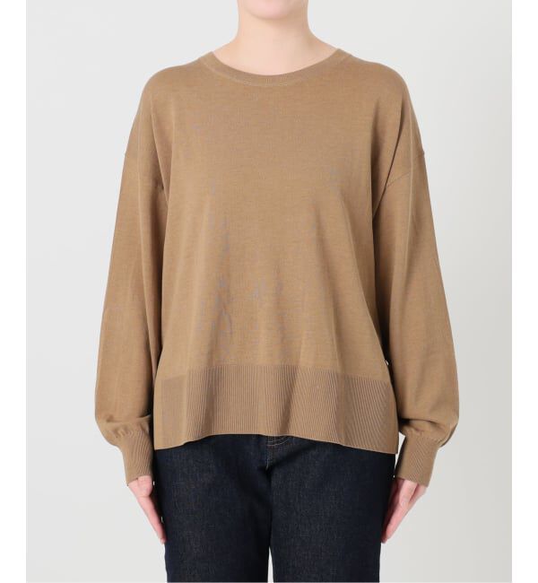 SLOBE IENA「《シリーズあり/予約》コットンキュプラプルオーバー」|ニット・セーター|