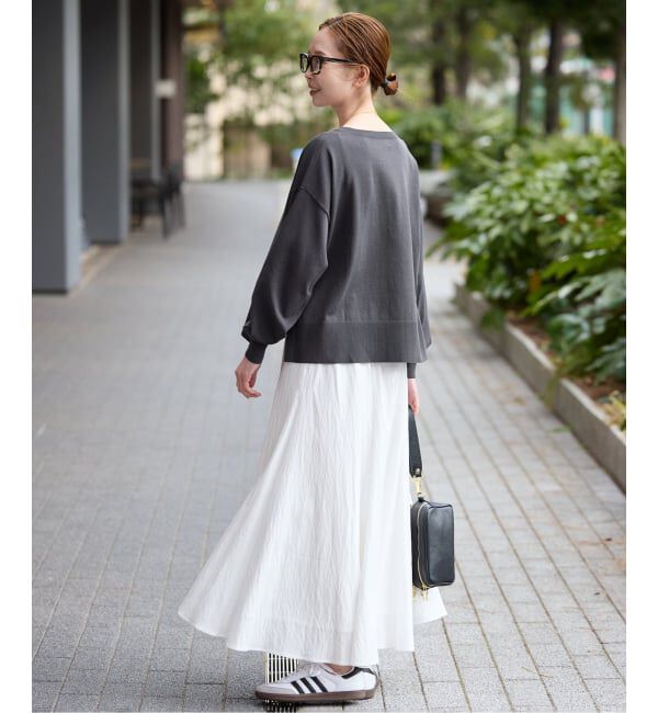 SLOBE IENA「《シリーズあり/予約》コットンキュプラプルオーバー」|ニット・セーター|