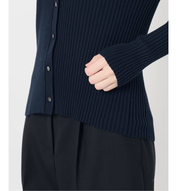 VERMEIL par iena「《追加予約》イタリア糸 RIB Vネックカーディガン」|カーディガン|
