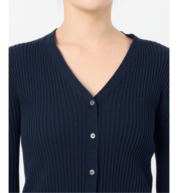 VERMEIL par iena「《追加予約》イタリア糸 RIB Vネックカーディガン」|カーディガン|