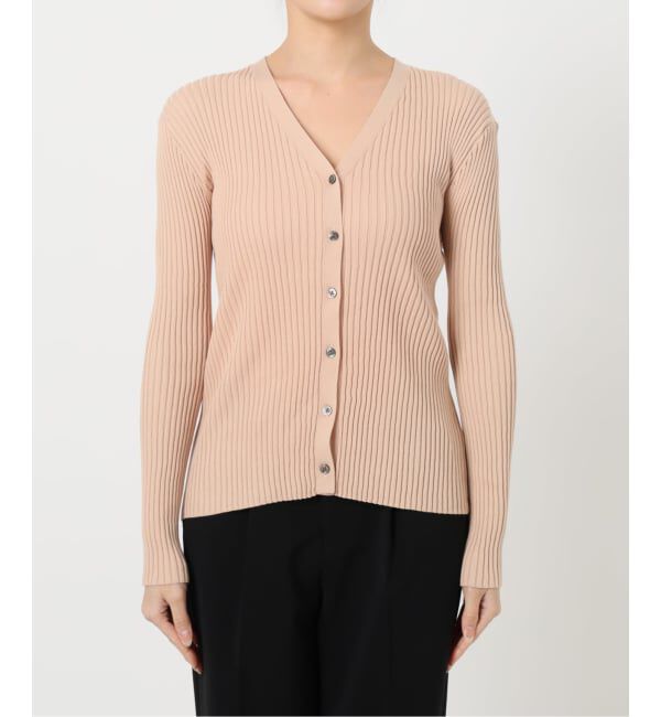 VERMEIL par iena「《追加予約》イタリア糸 RIB Vネックカーディガン」|カーディガン|