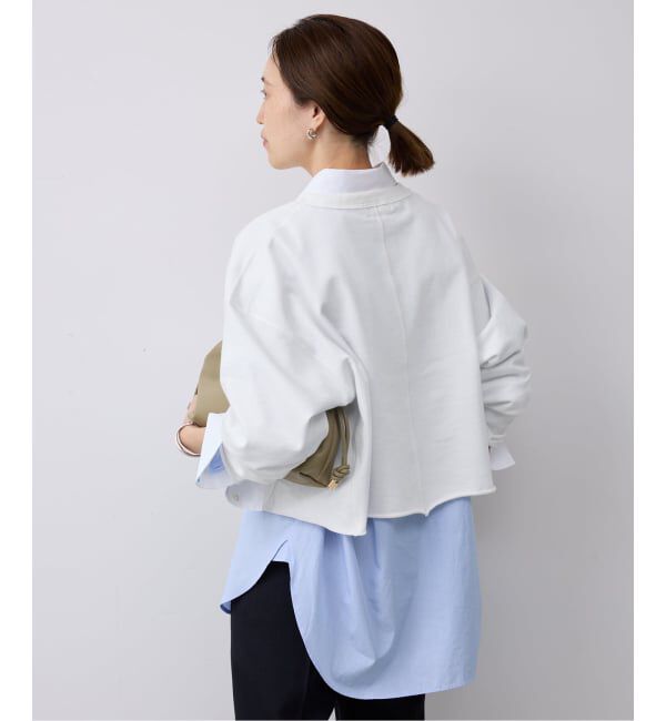 SLOBE IENA「《予約》ミニ裏毛カットオフショートプルオーバー」|Tシャツ・カットソー|