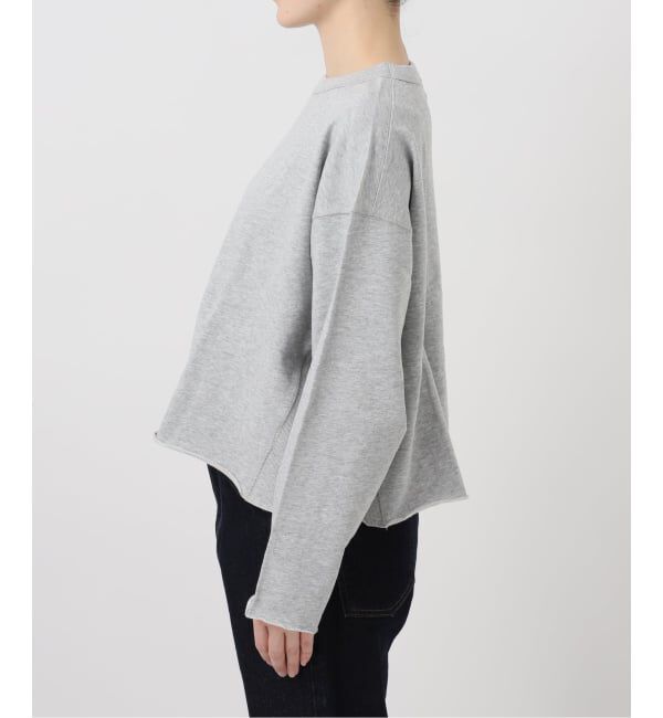 SLOBE IENA「《予約》ミニ裏毛カットオフショートプルオーバー」|Tシャツ・カットソー|