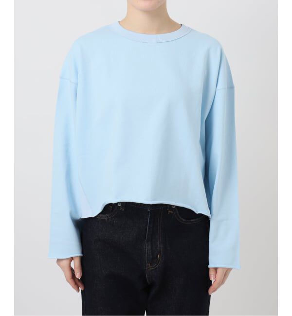 SLOBE IENA「《予約》ミニ裏毛カットオフショートプルオーバー」|Tシャツ・カットソー|