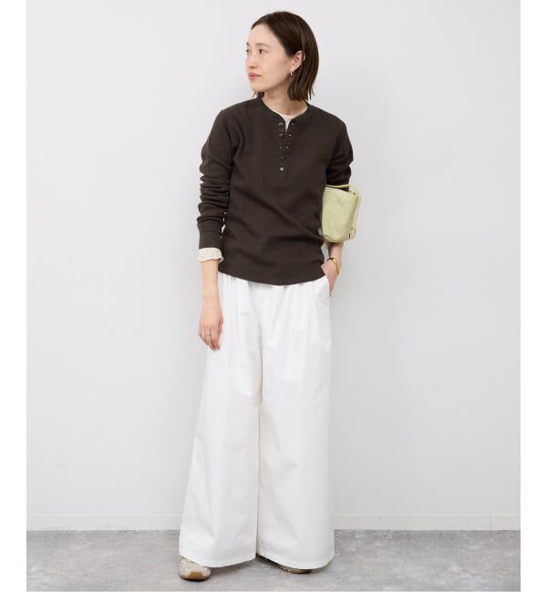 SLOBE IENA「《予約》FAITH/フェイス SLOBE別注 ワッフルカットソー」|Tシャツ・カットソー|