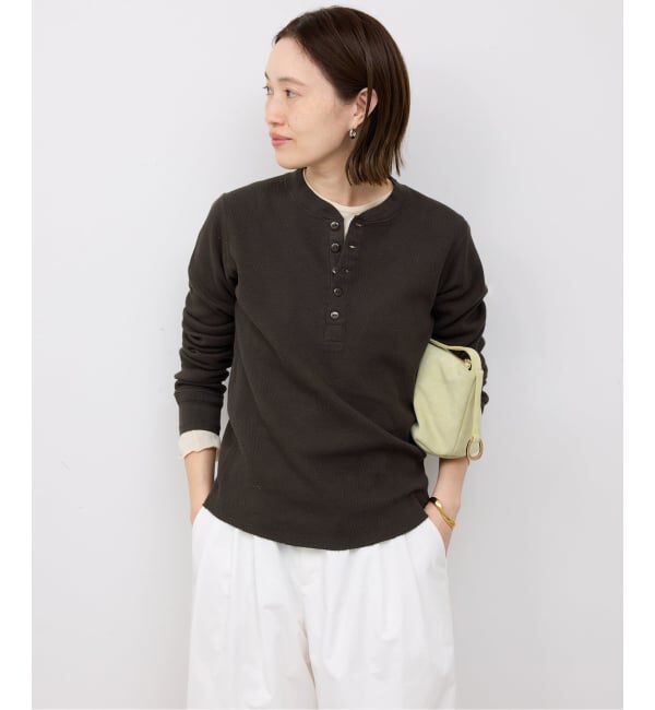 SLOBE IENA「《予約》FAITH/フェイス SLOBE別注 ワッフルカットソー」|Tシャツ・カットソー|