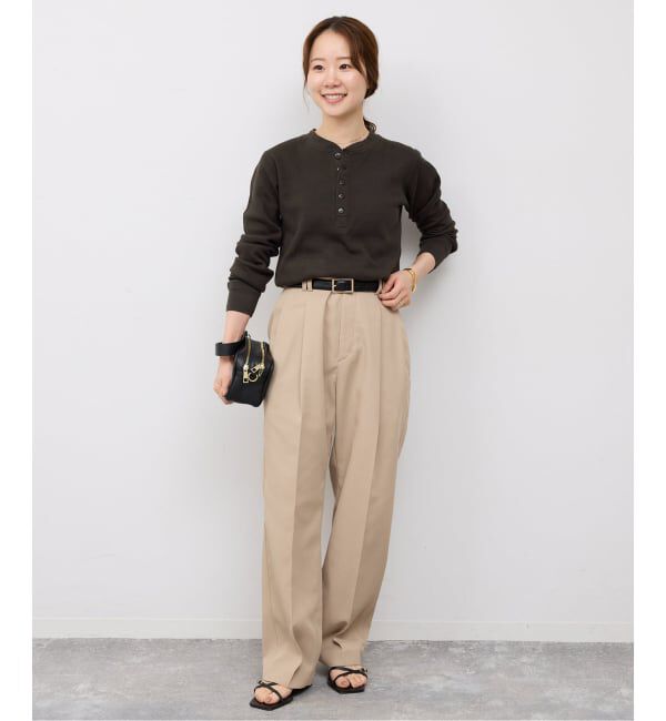 SLOBE IENA「《予約》FAITH/フェイス SLOBE別注 ワッフルカットソー」|Tシャツ・カットソー|