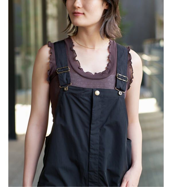 IENA LA BOUCLE「《予約》seamless basic./シームレスベーシック Flounce タンクトップ」|タンクトップ|