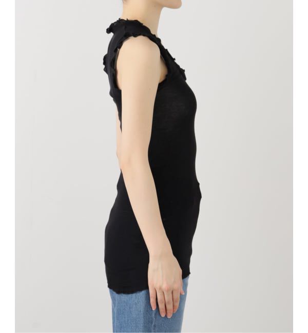 IENA LA BOUCLE「《予約》seamless basic./シームレスベーシック Flounce タンクトップ」|タンクトップ|