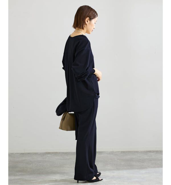 IENA「《セットアップ対応/予約》カットジョーゼットVネックプルオーバー」|シャツ・ブラウス|