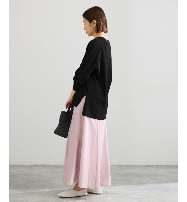 IENA「《予約》アセテートシルクVネックカーディガン」|カーディガン|