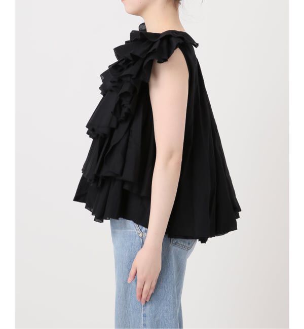 IENA「《予約》AAYUSHI/アユーシ レイヤードラッフルブラウス SFN0715」|シャツ・ブラウス|