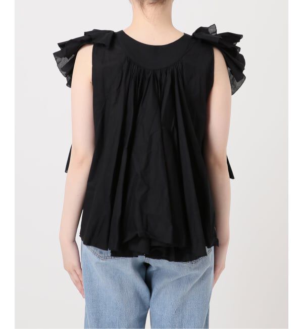 IENA「《予約》AAYUSHI/アユーシ レイヤードラッフルブラウス SFN0715」|シャツ・ブラウス|