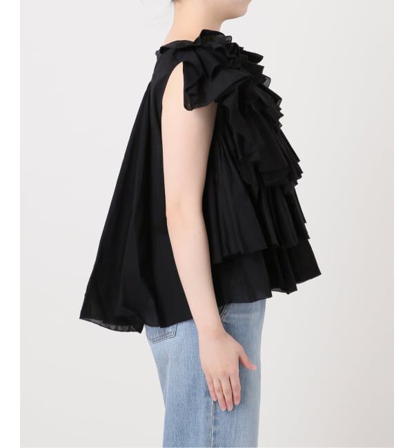 IENA「《予約》AAYUSHI/アユーシ レイヤードラッフルブラウス SFN0715」|シャツ・ブラウス|