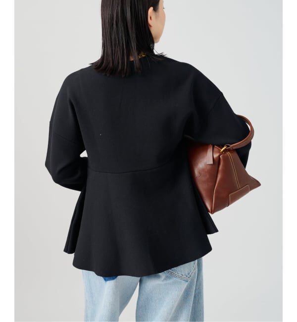 VERMEIL par iena「《予約》ペプラムダンボールプルオーバー」|ニット・セーター|