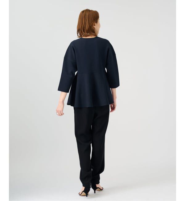 VERMEIL par iena「《予約》ペプラムダンボールプルオーバー」|ニット・セーター|