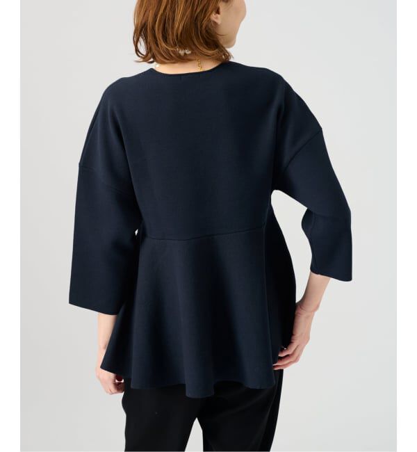 VERMEIL par iena「《予約》ペプラムダンボールプルオーバー」|ニット・セーター|