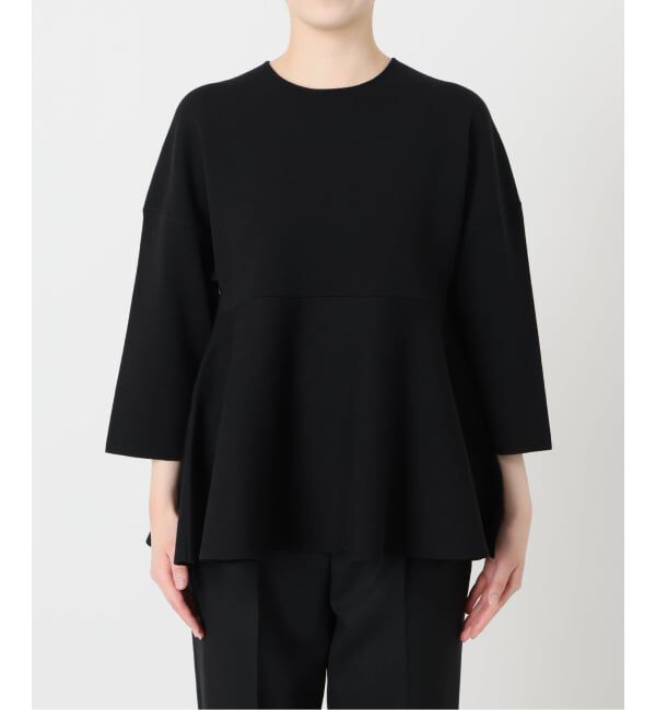 VERMEIL par iena「《予約》ペプラムダンボールプルオーバー」|ニット・セーター|