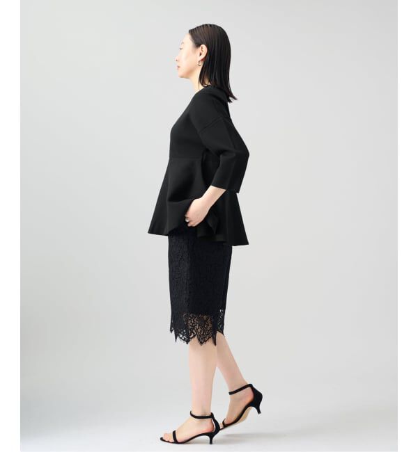 VERMEIL par iena「《予約》ペプラムダンボールプルオーバー」|ニット・セーター|