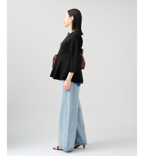 VERMEIL par iena「《予約》ペプラムダンボールプルオーバー」|ニット・セーター|