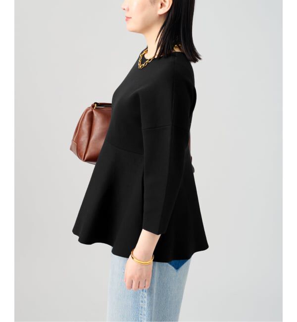 VERMEIL par iena「《予約》ペプラムダンボールプルオーバー」|ニット・セーター|