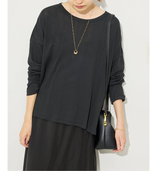 SLOBE IENA「《追加2予約》miller/ミラー SLOBE別注 シアードルマンロンTEE」|Tシャツ・カットソー|ブラック