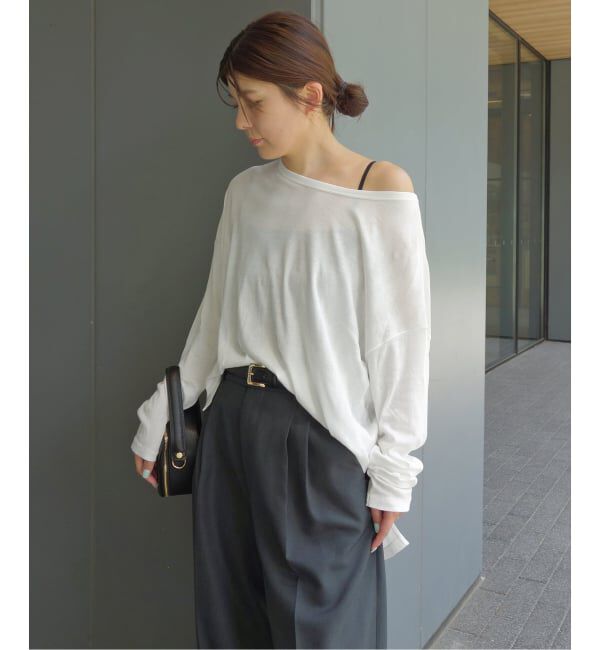 SLOBE IENA「《追加2予約》miller/ミラー SLOBE別注 シアードルマンロンTEE」|Tシャツ・カットソー|