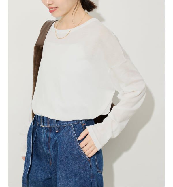 SLOBE IENA「《追加2予約》miller/ミラー SLOBE別注 シアードルマンロンTEE」|Tシャツ・カットソー|