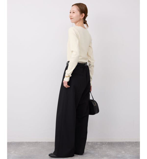 SLOBE IENA「《予約》スクエアネックテレコプルオーバー」|Tシャツ・カットソー|