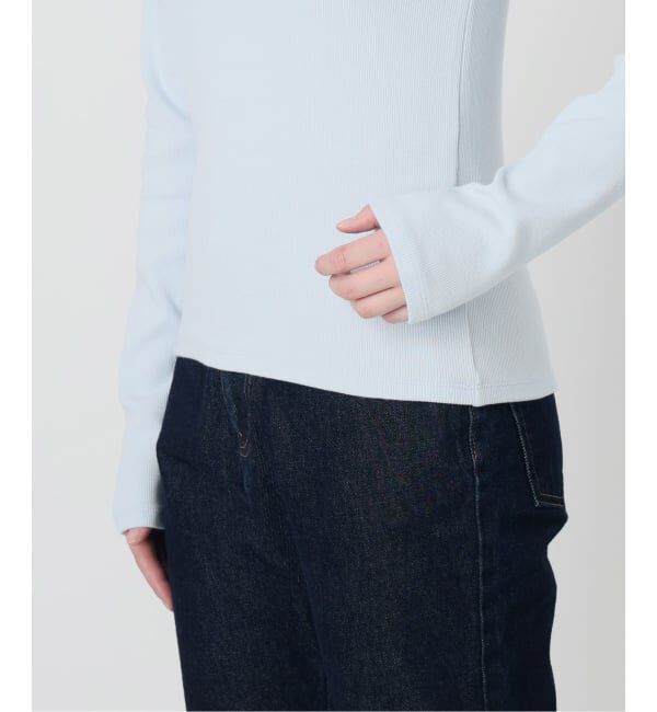 SLOBE IENA「《予約》スクエアネックテレコプルオーバー」|Tシャツ・カットソー|