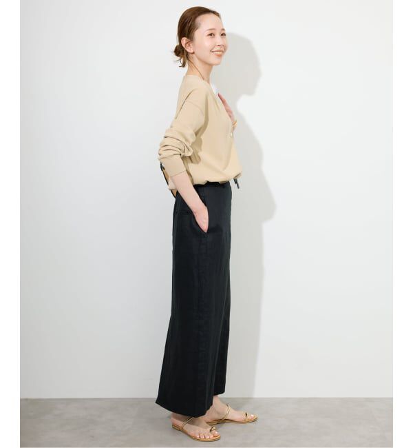 SLOBE IENA「《接触冷感/UV機能/WEB限定/追加予約》FROSTYCOTTON Vネックカーディガン」|カーディガン|