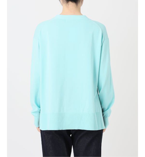 SLOBE IENA「《接触冷感/UV機能/WEB限定/追加予約》FROSTYCOTTON Vネックカーディガン」|カーディガン|